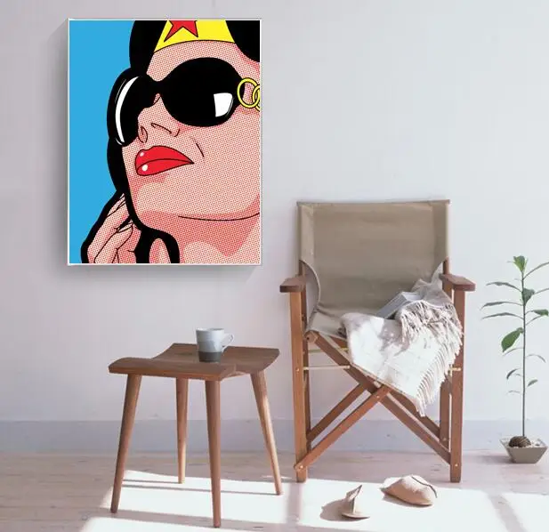 Картина секретная жизнь героев акриловая живопись забавный мультяшный рисунок