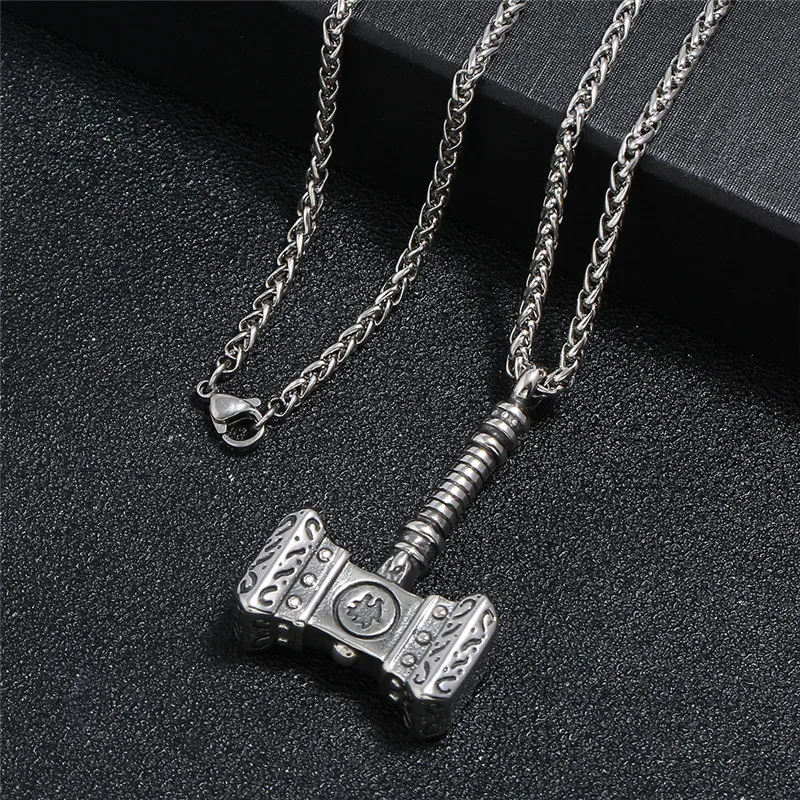 Ожерелье Thor ожерелье молоток норрон супергерой венгеры темный мир Mjolnir кулон