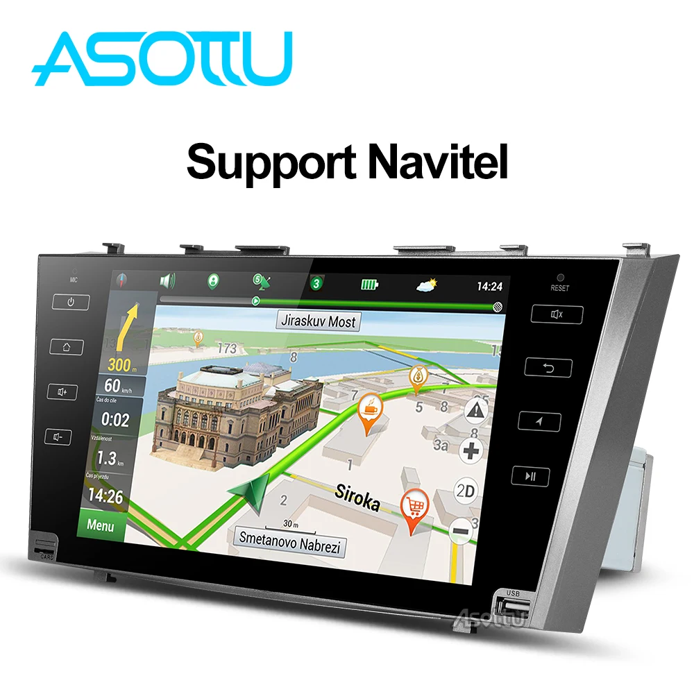 Asottu CLKMR9060 IPS Android 9.0 2G car gps navigation for Toyota camry 2008 2009 2010 2011 dvd player stereo radio |