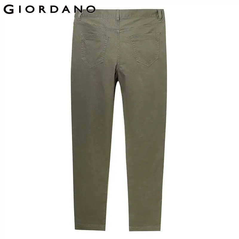 Giordano стрейчевые повседневные брюки из натурального хлопка выполненные в