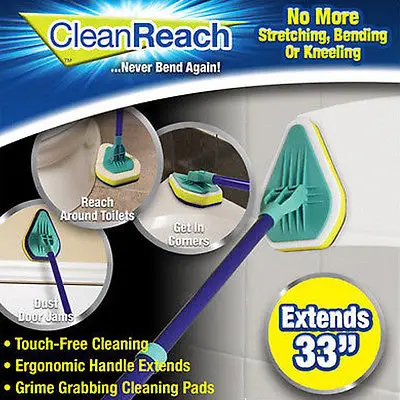 Горячая Распродажа Clean Reach Deluxe Power скребок очиститель для ванны и кухонная щетка с