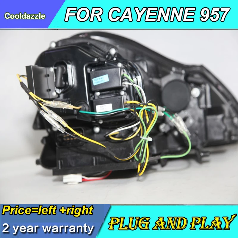 Светодиодные фары для Porsche Cayenne светодиодный передние 2004 2005 2006 года с дневными