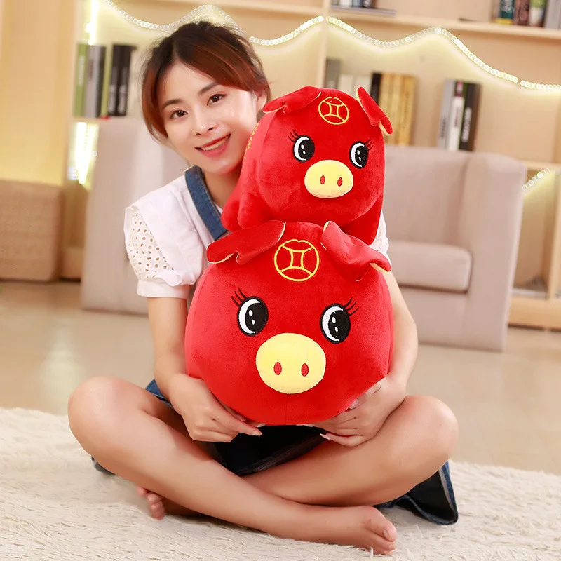 2019 год свиньи Kawaii китайское платье талисман Свинья плюшевая свинья в Тан костюм