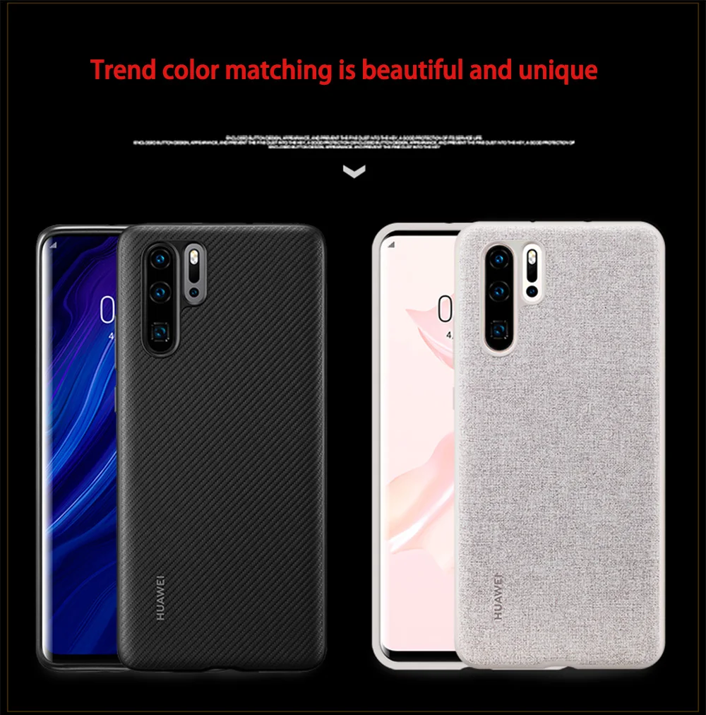 Huawei Официальная кожа телефон Защитный чехол из ПУ для задней крышки совместное дизайн с Leica для P30/P30 Pro