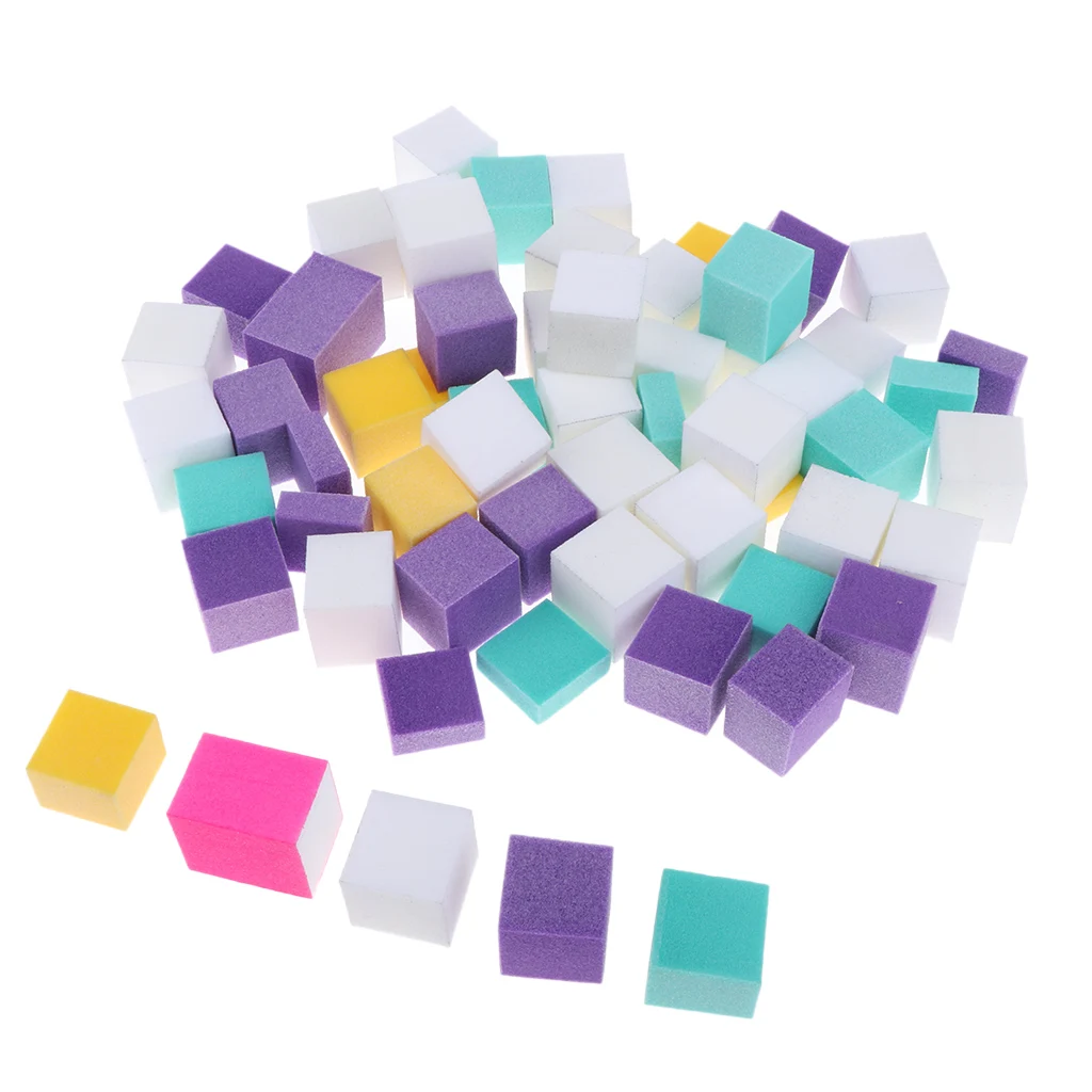 Набор из 60 мини-буферных файлов для дизайна ногтей буферный блок полировки