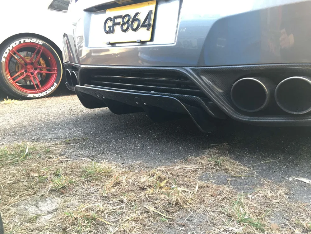 Автомобильный Стайлинг для Nissan R35 GTR LB Style Fibe стеклянный задний диффузор FRP