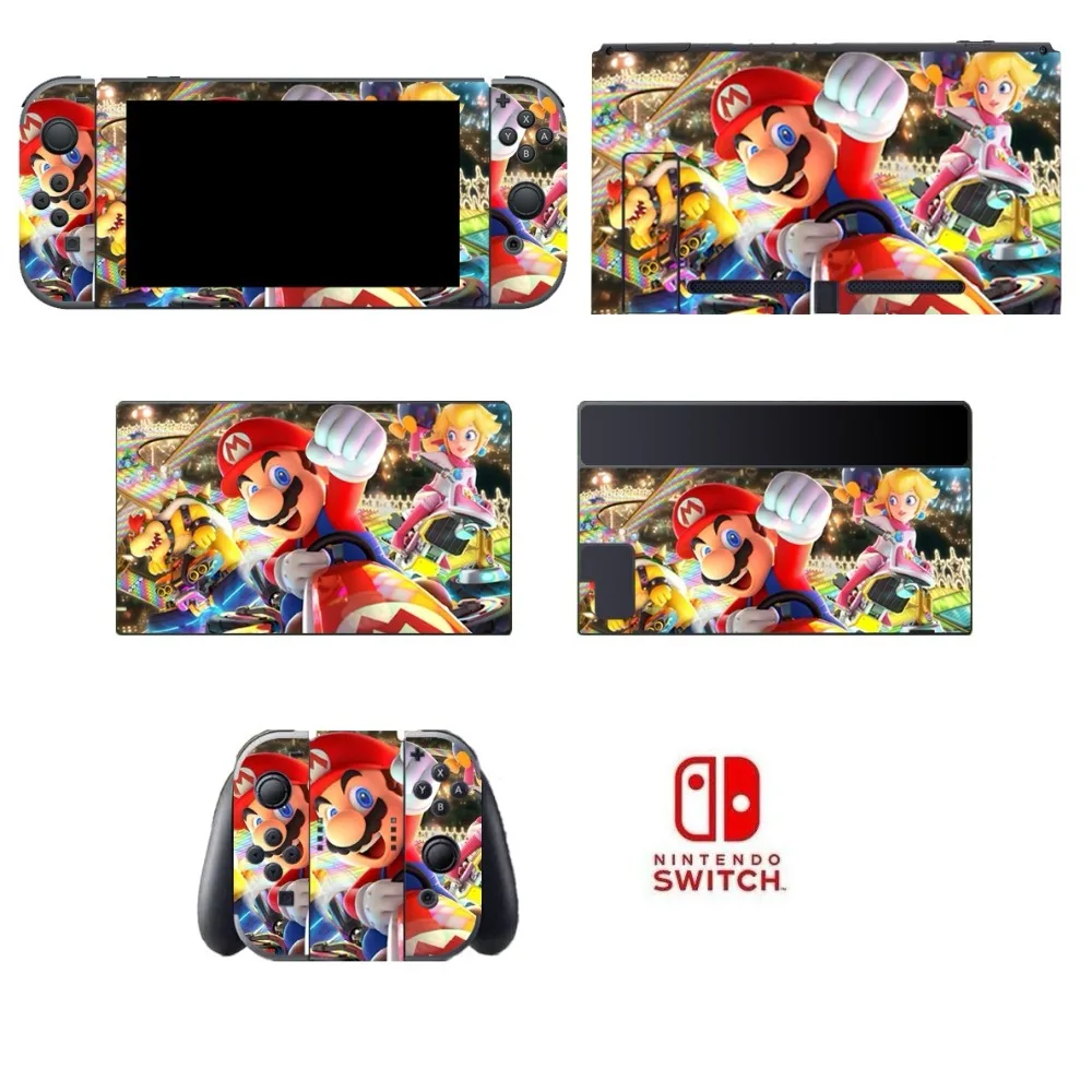 Супер MARI0 Kart виниловая наклейка защитная для Kind Switch skins наклейка s NS консоль nindoswitch