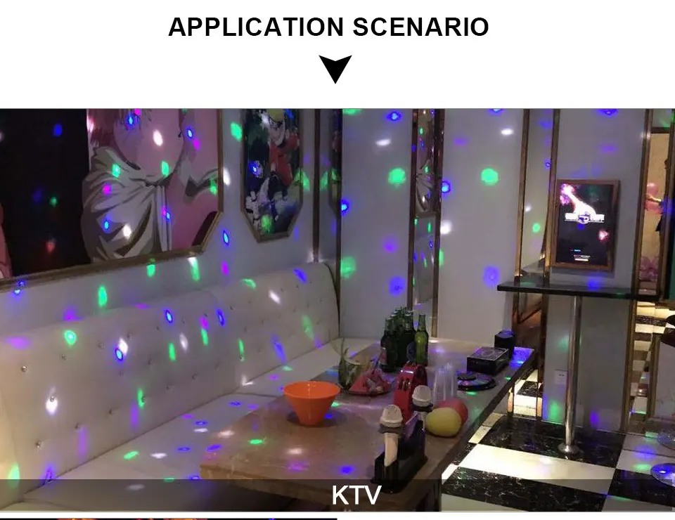 E27 3 Вт AC90-260V красочный Авто вращающийся RGB светодиодный светильник сценический диско DJ вечерние лампы Праздничные лампы для бара KTV светильник ing
