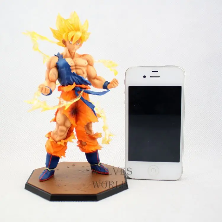 Dragon Ball Z Super Saiyan 17 см Сон Гоку гокоу в коробке ПВХ фигурка Коллекционная модель