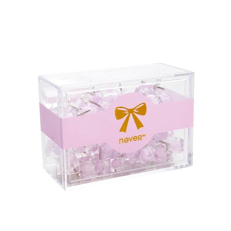 Никогда не акриловая нажимная шпилька для фото металлические миниатюры офисные