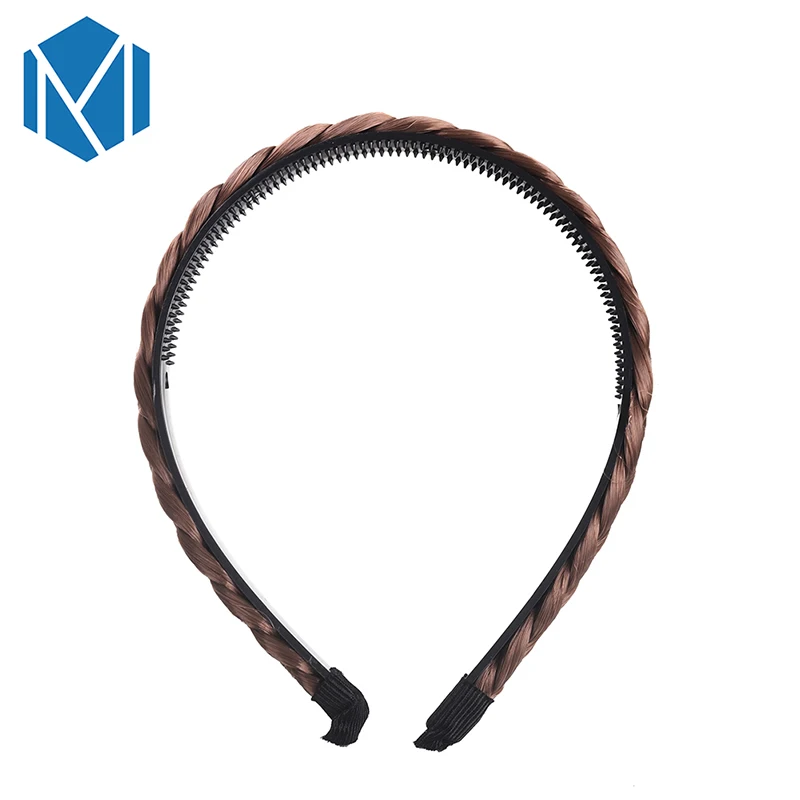 M MISM женская модная повязка на голову синтетический парик в виде скрученной косы