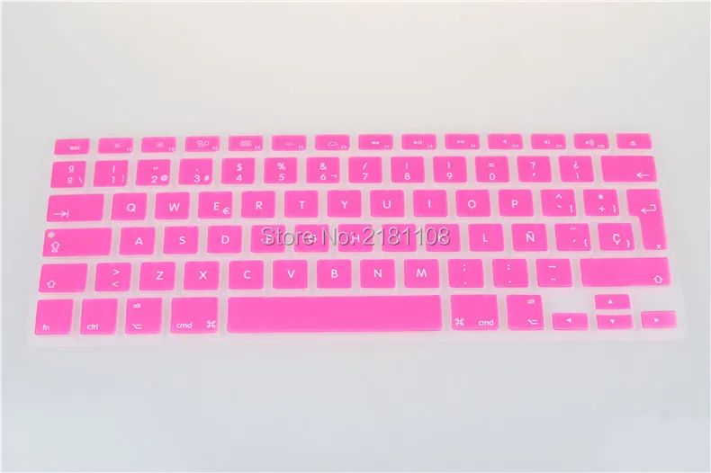 Чехол для клавиатуры с испанской раскладкой SP 2 шт./лот кожаная пленка MACBOOK PRO AIR