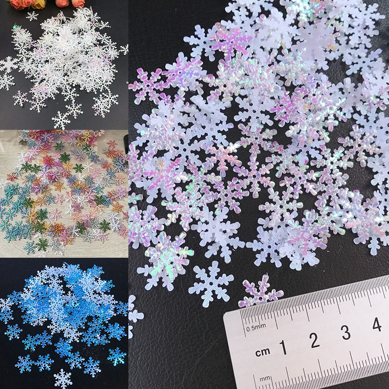 Copos de Nieve Artificial de Navidad, 300 Uds./Lote, Adornos de &Aacute;rbol, Decoraci&oacute;n para Fiesta en Casa y Boda-4