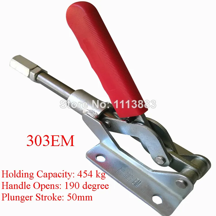 

Pull Push Type Toggle Clamp 303EM Holding Capacity 454KG 1001LBS