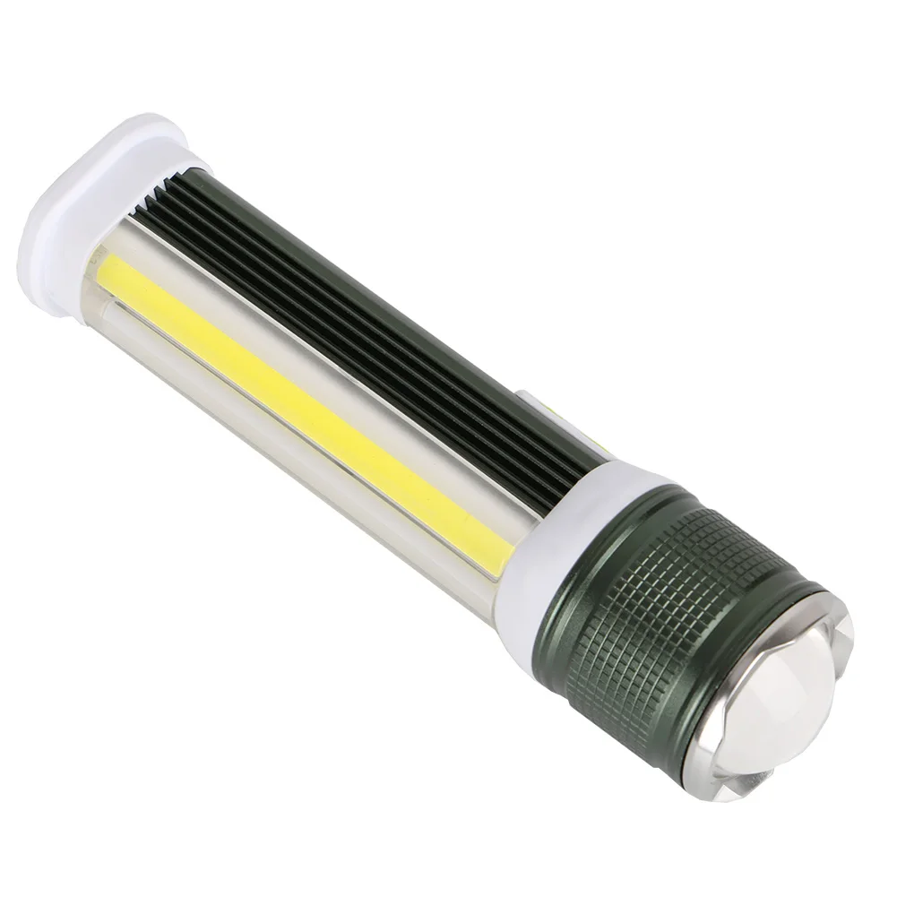 Светодиодный фонарик 3800 люменов COB Led + T6 светодиодный масштабируемый Фонарь 7