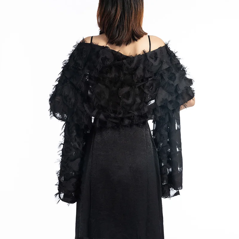 Высокое качество женский шарф и шали маленькие шарфы с кисточками вечерние 190*50