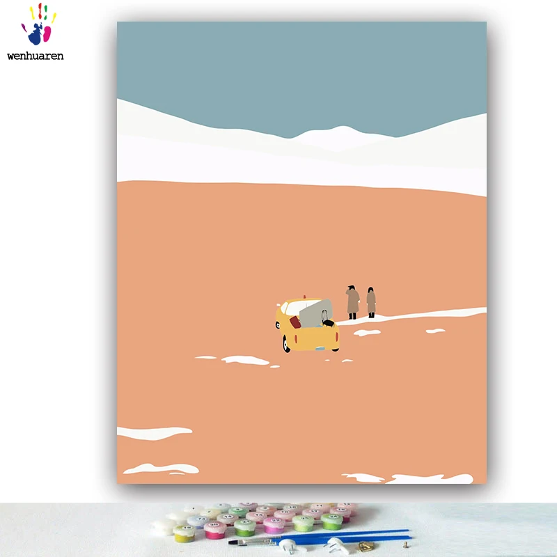 DIY картинки для раскраски по номерам в различных расцветках с применением