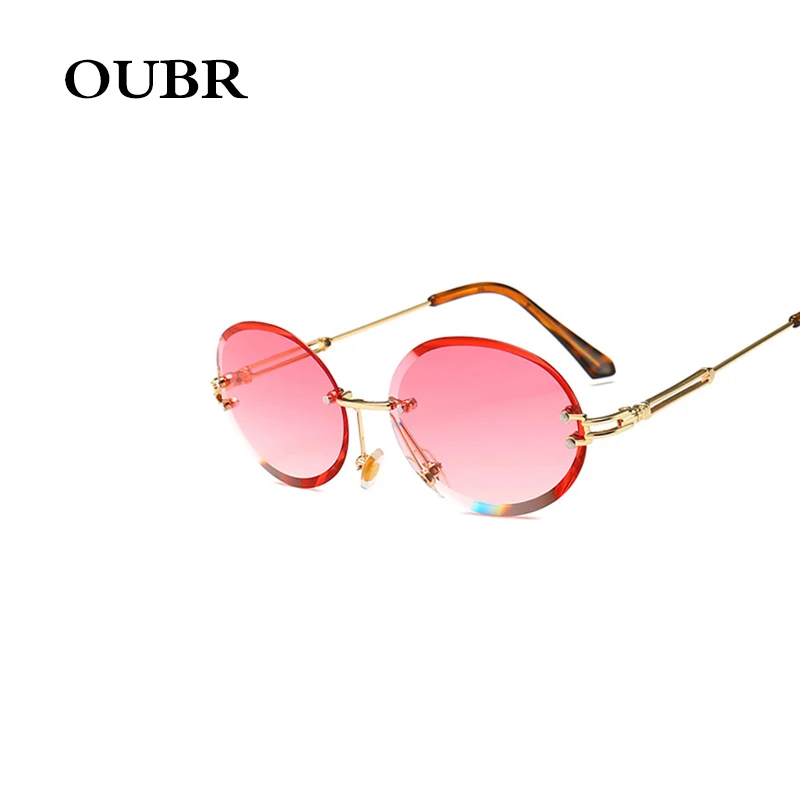 OUBR ретро красные розовые желтые солнцезащитные очки женские брендовые