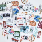 CXZY 45 шт. Милый Винтажный мини-альбом для скрапбукинга DIY бумажный пакет этикетка с печатью дневник цилиндрический журнал кавайные канцелярские принадлежности 1T807