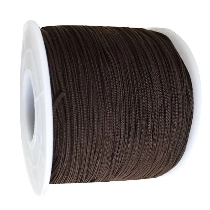 Плетеный нейлоновый шнур для ювелирных изделий 0 4 мм погремушка браслета макраме