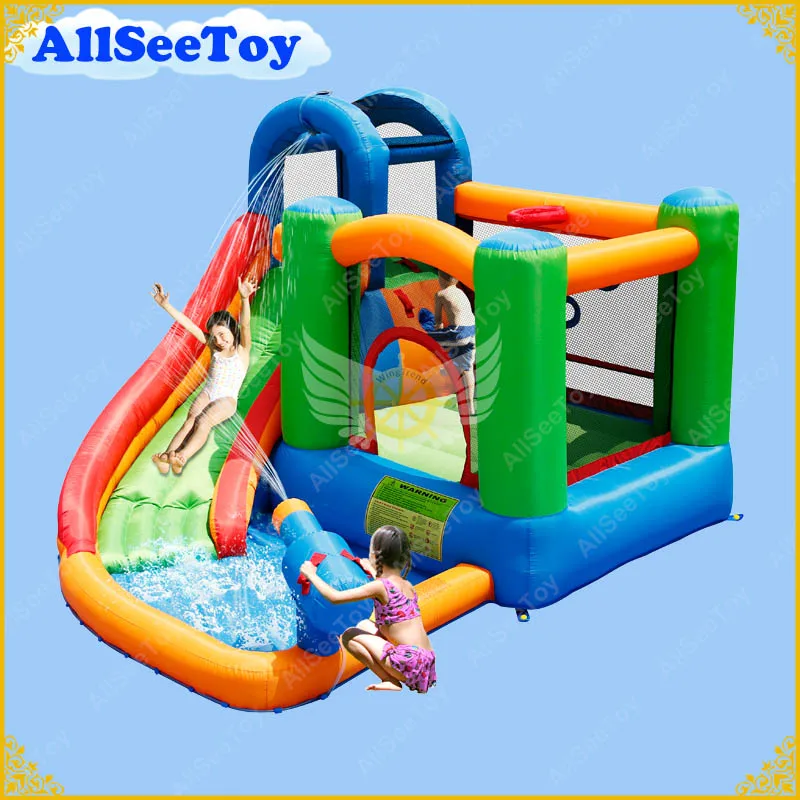 Семья применение надувной кальстик Combo водная горка отказов Ho использовать