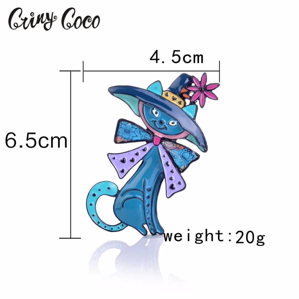 2019 Cte Long Tail Cat Pins and Brooches Vintage Women Brooch for Bag Cothes Decoration Girls Fashion Jewelry Animal Pin Badge | Украшения
