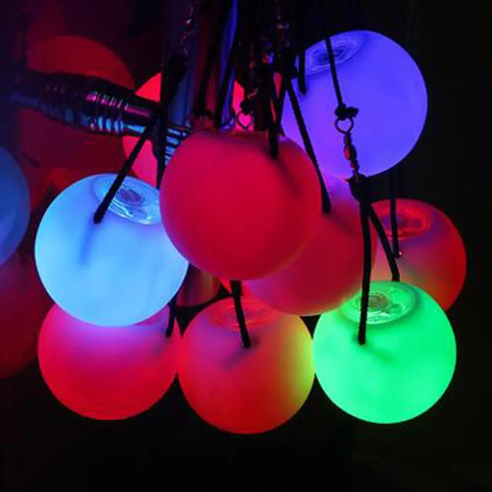 1 шт. Новые Красочные RGB LED POI брошенные шары для профессионального танца живота