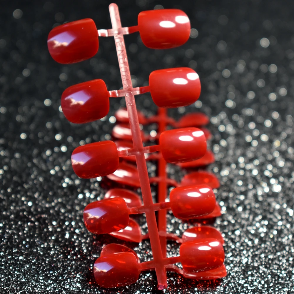 24 шт. детские акриловые накладные ногти с полным покрытием|fake nails art|nail tipsfalse nail tips |