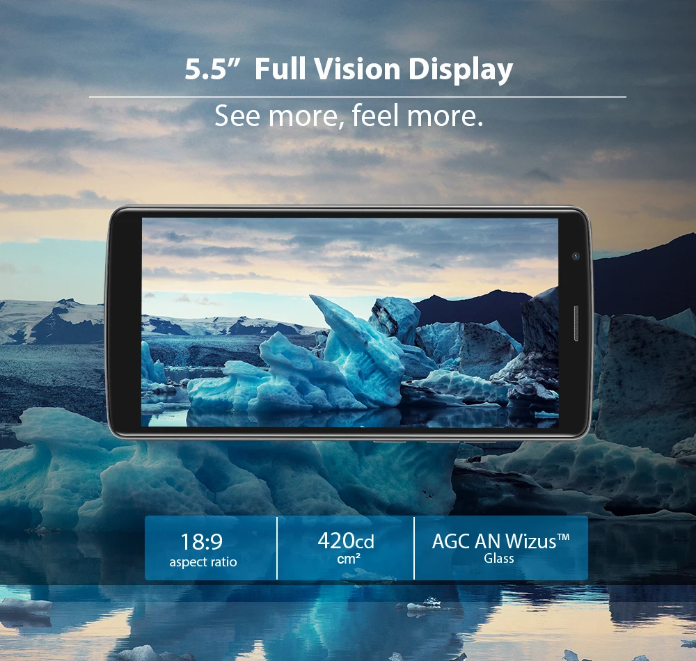 Blackview A20 Pro смартфон с 5 5-дюймовым дисплеем четырёхъядерным процессором MT6739 ОЗУ 2