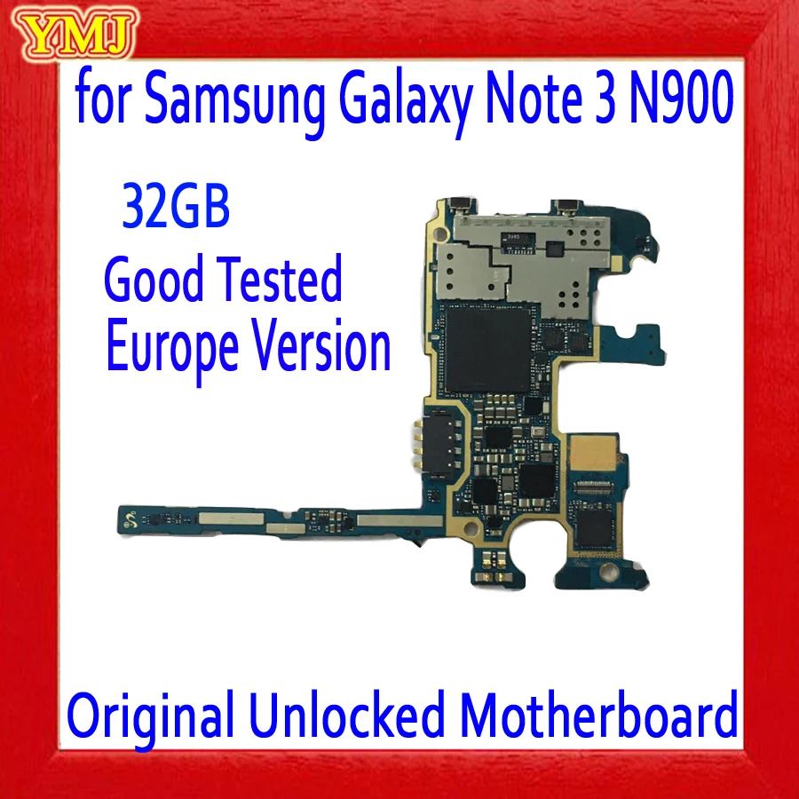 

100% Оригинальный разблокированный для Samsung Galaxy Note3 N900 N9005 материнская плата с полными чипами, для Note 3 N900 логическая плата, бесплатная доставка