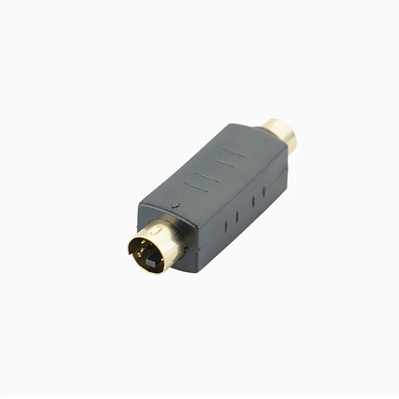 Mini 4 PIN S-VIDEO Male To TV RCA AV Female Plug M to F Pin S Video Converter 200 шт./лот | Компьютеры и офис