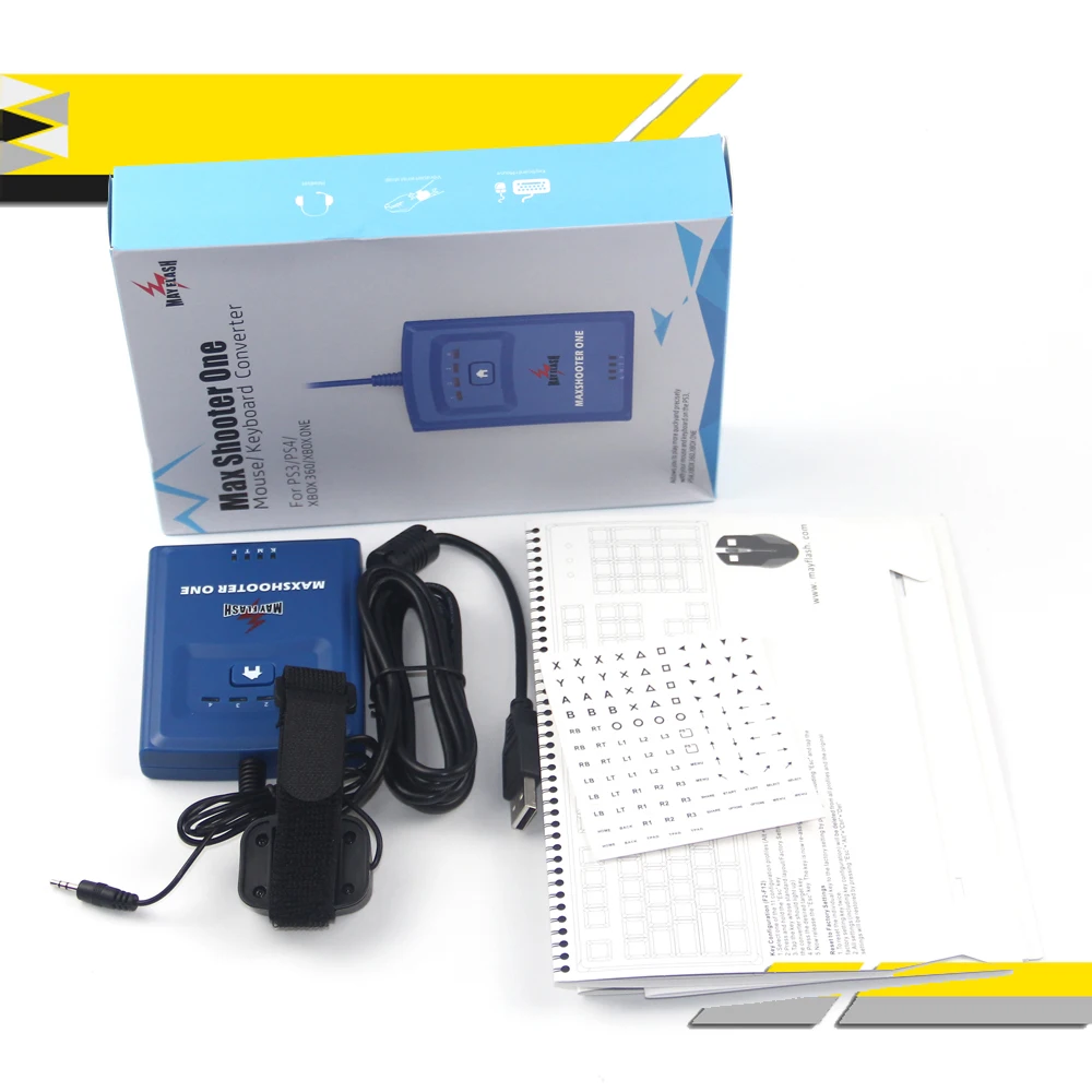 Прямая поставка конвертер клавиатуры MayFlash Max Shooter ONE Mouse для PS3 PS4 XBox 360 One S|Запасные