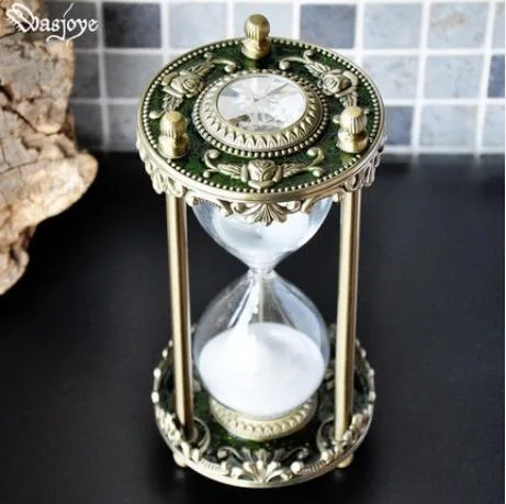 

European 30 min metal sand clock liquid timerhourglass hourglass 30 minutes sand watch sand hourglass shower timer SL005