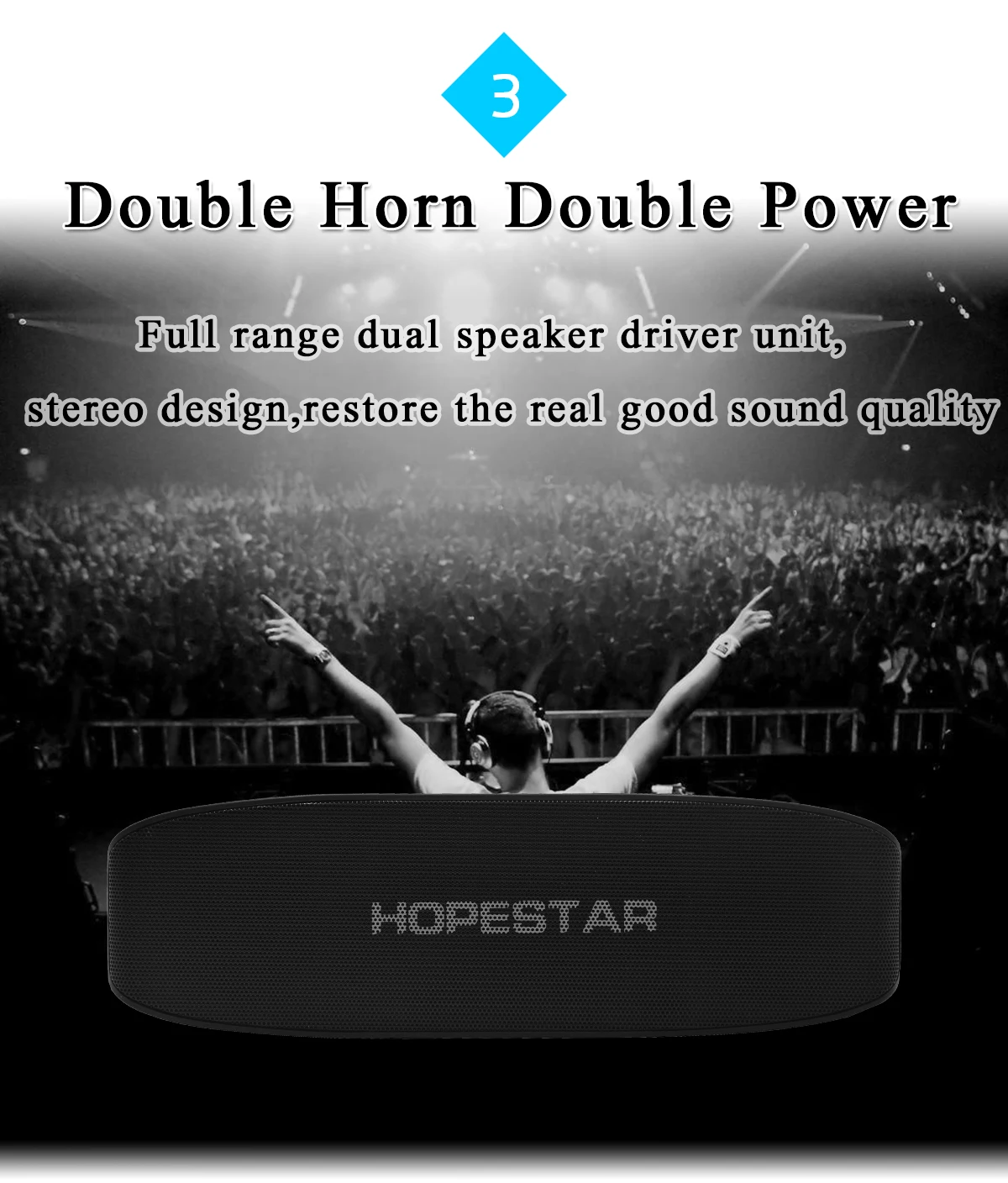 HOPESTAR H11 динамик fm радио беспроводной громкий стереозвук MP3 музыкальный плеер