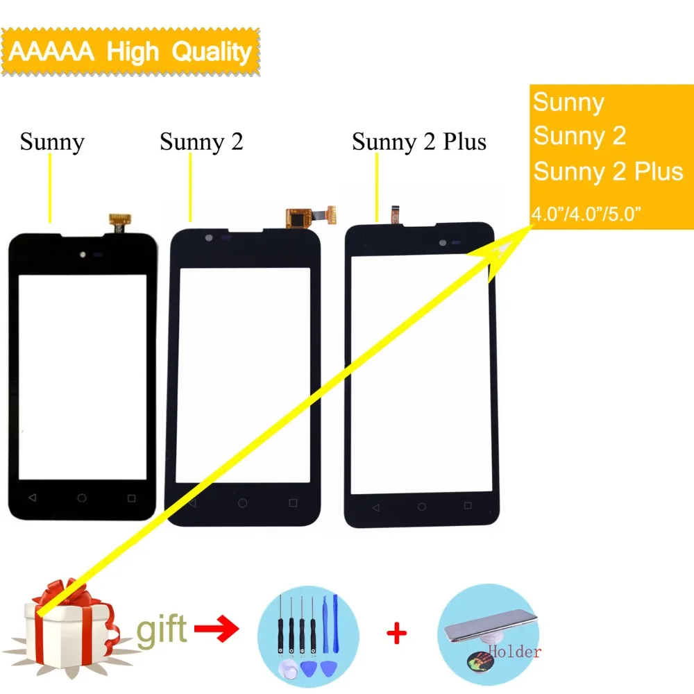 Сенсорный экран для wiko Sunny 2 Plus Сенсорная панель дигитайзер стеклянный датчик Touch