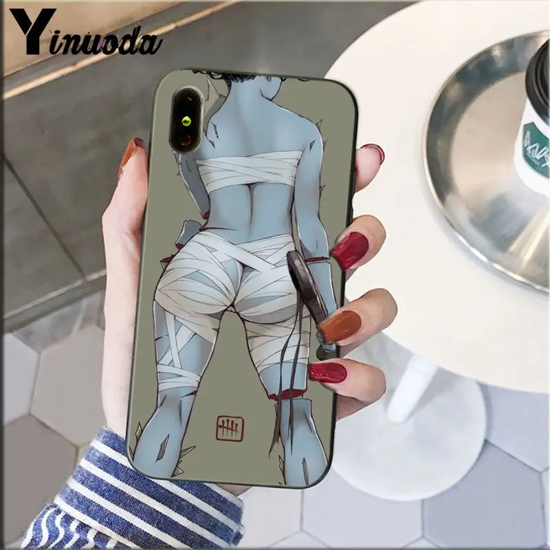 Мягкий силиконовый черный чехол Yinuoda для iPhone 5 5Sx 6 7 7plus 8 8Plus X XS MAX XR|Бамперы| |