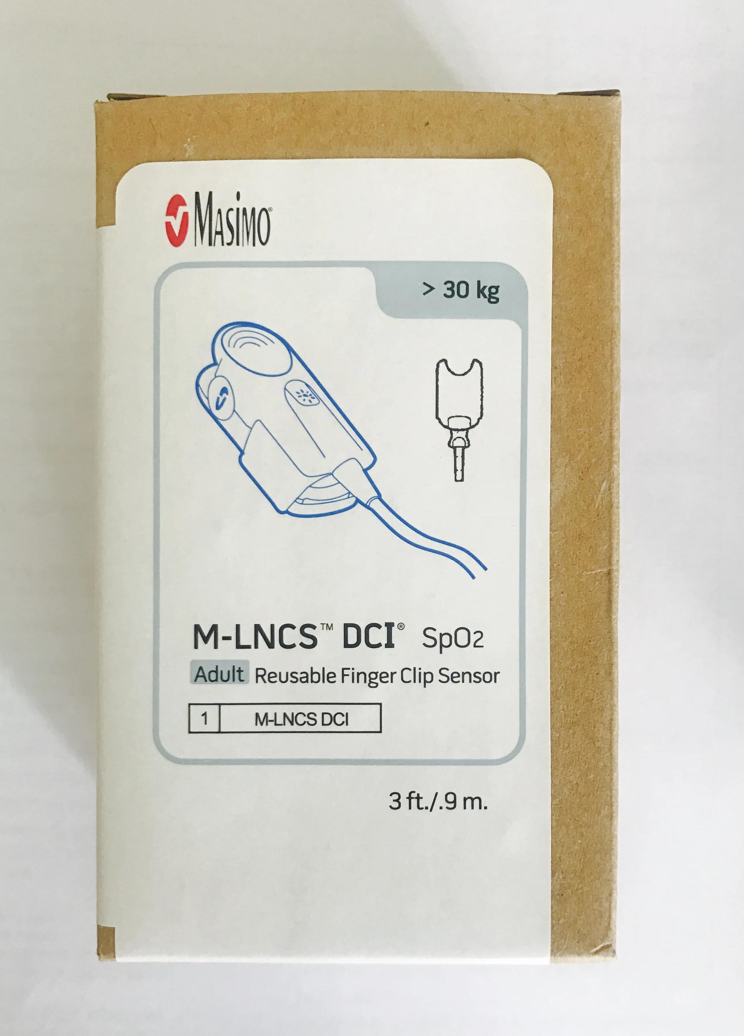 

Masimo REF 2501 M-LNCS DCI Spo2 Adult Reusable Finger Clip Sensor (New,Original)