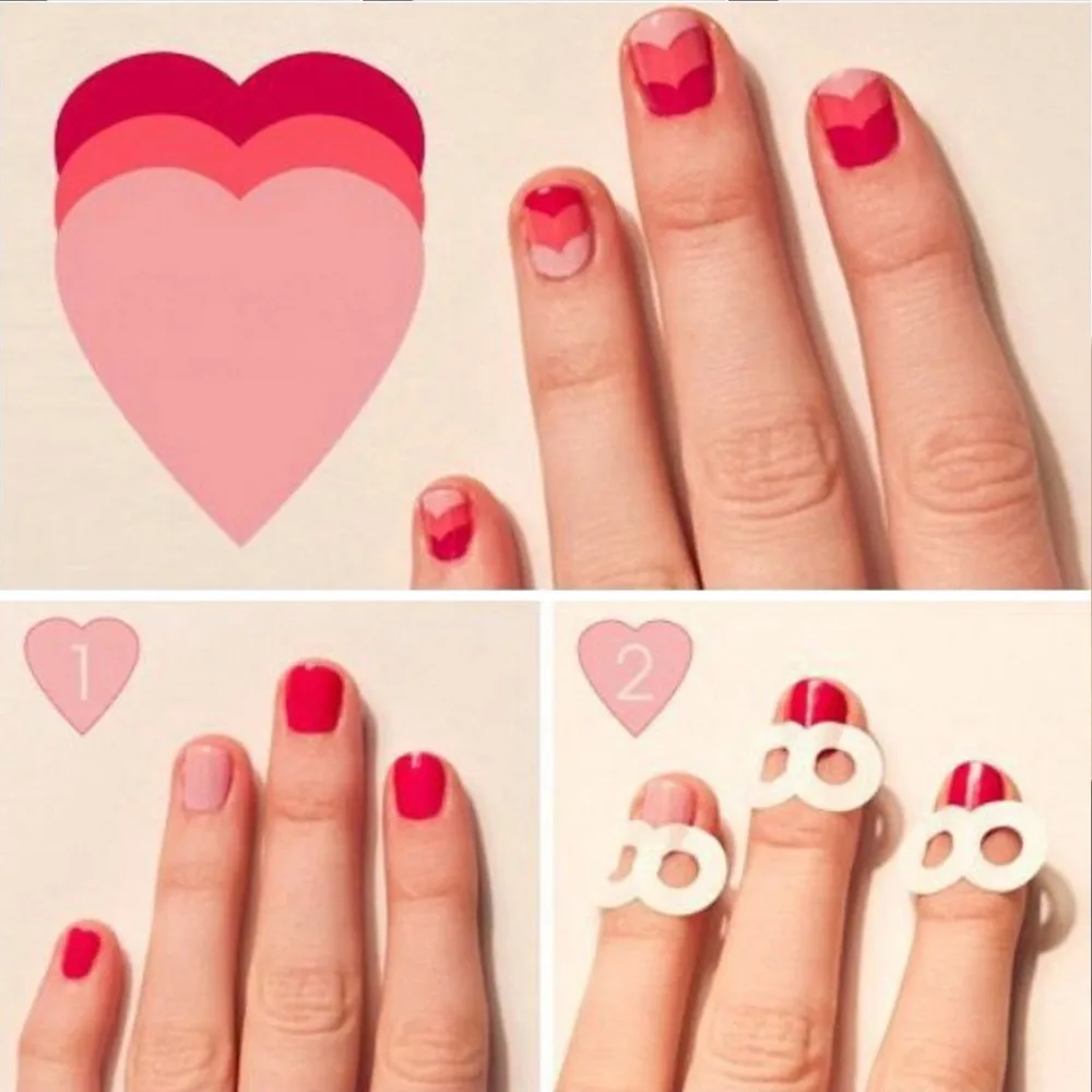 5 пачек Французский маникюр смайлик наконечники DIY наклейки для ногтей|nail art