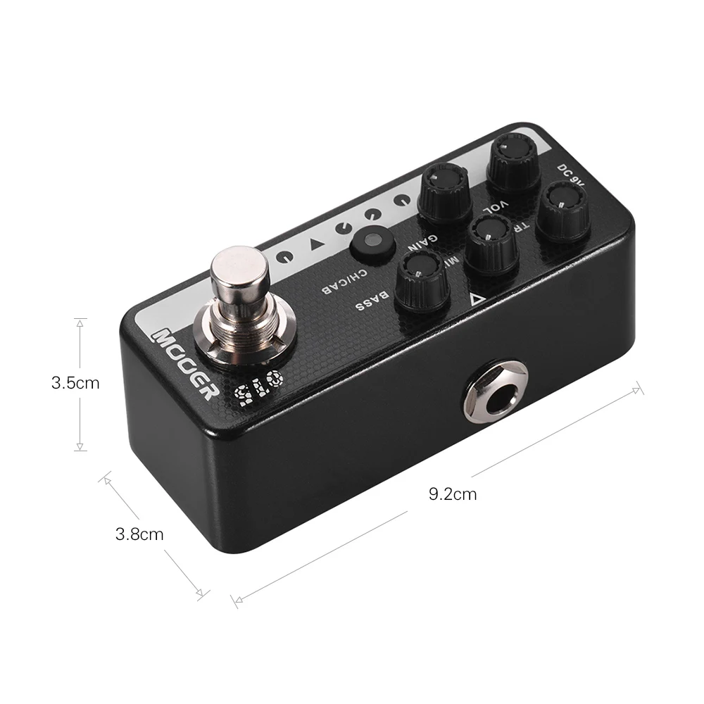 Серия Mooer MICRO PREAMP 015 коричневый звук 90's стиль цифровой преампер преусилитель