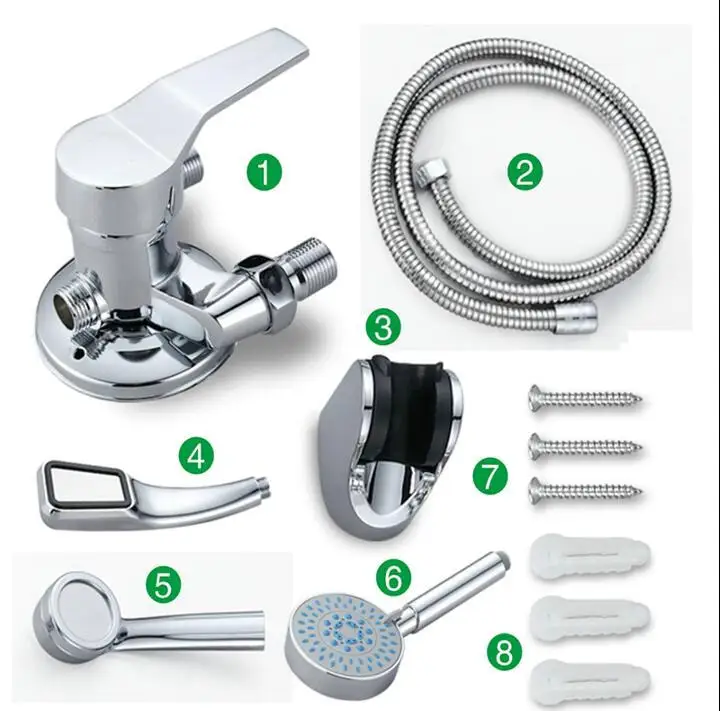 Настенный смеситель для ванны кран с одной ручкой открытая установка душевой