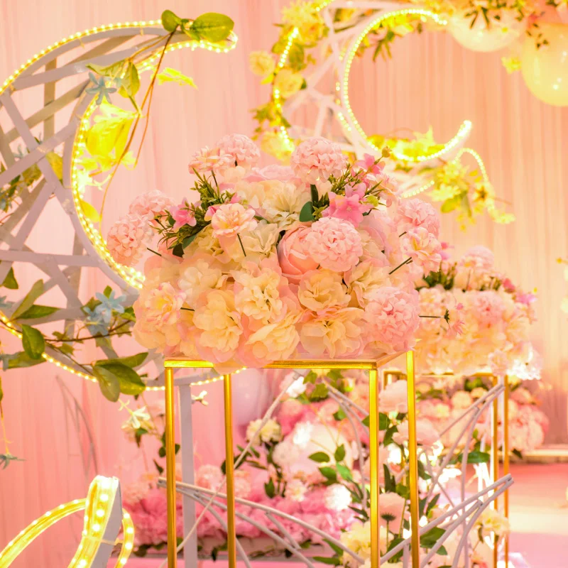 Flone свадебное украшение Искусственные цветы центральный Декор-цветок кованая