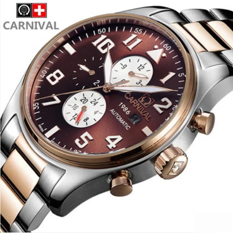 2016 карнавальные модные автоматические механические Роскошные Брендовые Часы