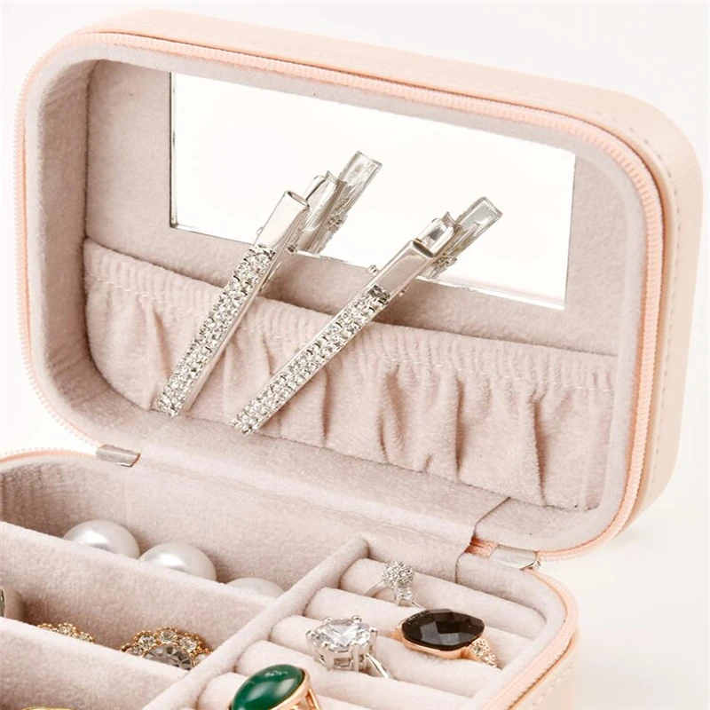 Модные кожаные кольца чехол кольцо дисплей контейнер для хранения ювелирных