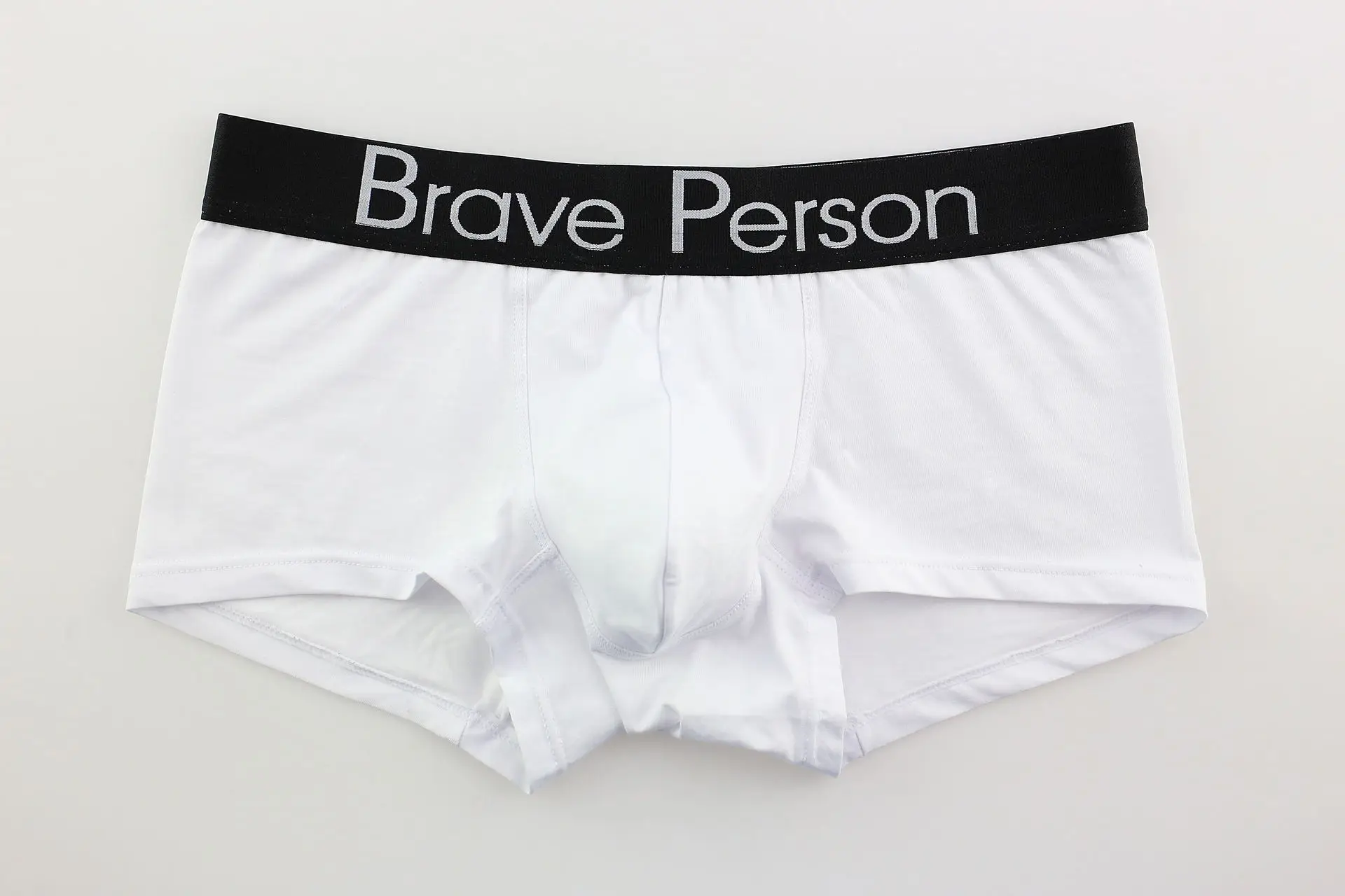 Новое поступление года, мужские плотное нижнее белье Brave person, мужские хлопковые шорты-боксеры, модные сексуальные боксеры, мужские трусы-боксеры