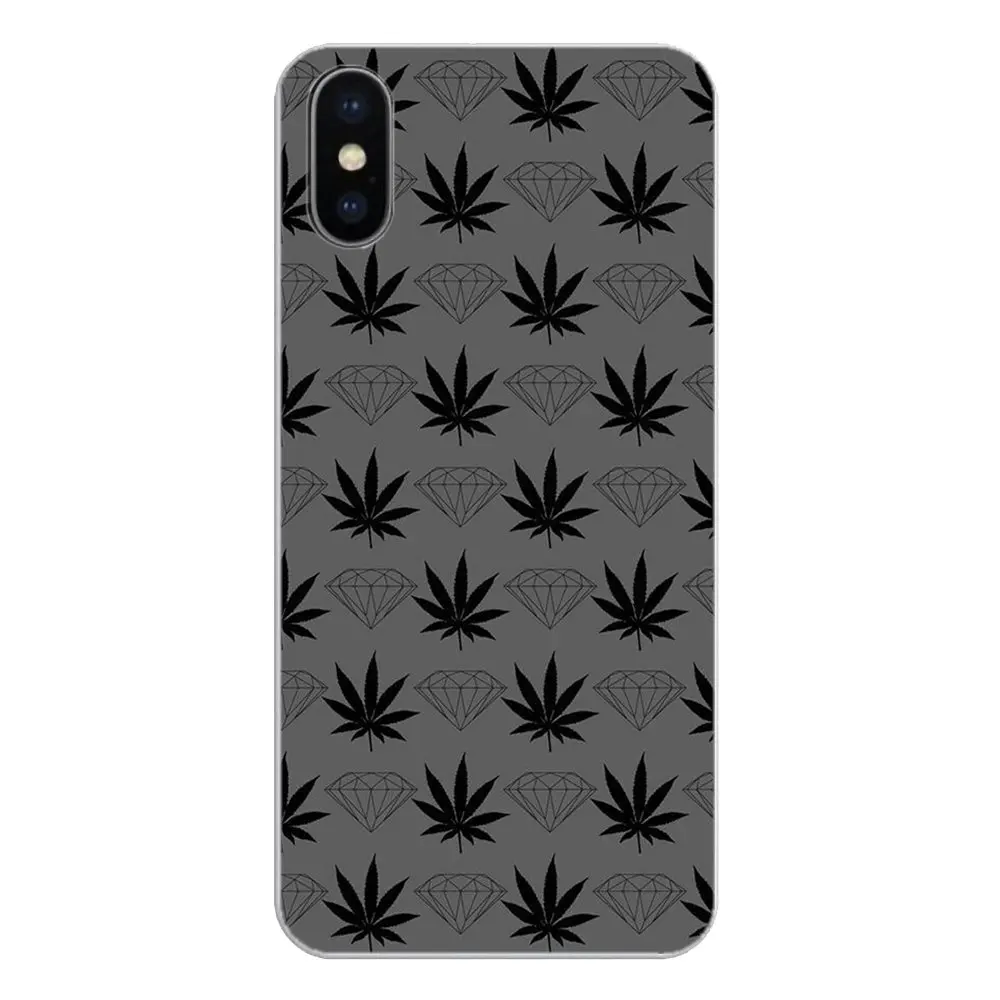 Чехол для телефона из силикона с рисунком дыма и травы листьев Apple iPhone 4 4S 5 5S 5C SE 6 6S