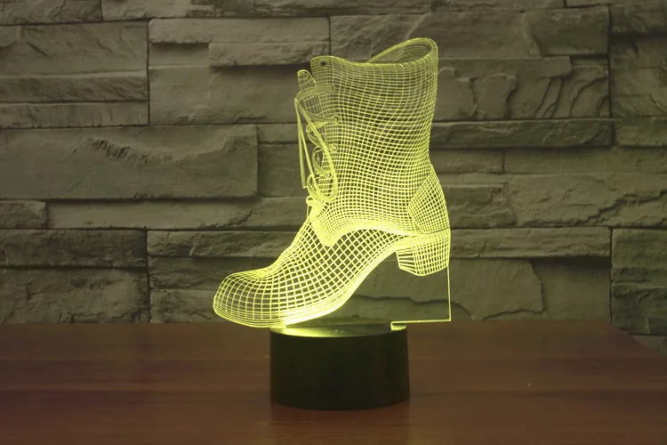 Светодиодная лампа для катания на коньках 7 цветов цветов|3d led lamp|night light3d |