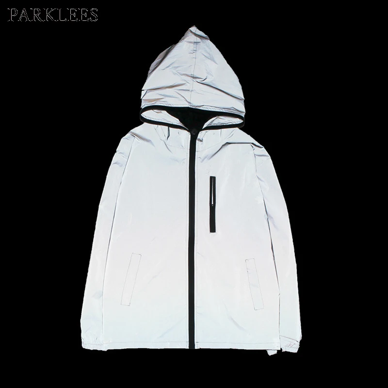 Светоотражающая фосфоресцирусветильник тка с капюшоном для мужчин и женщин