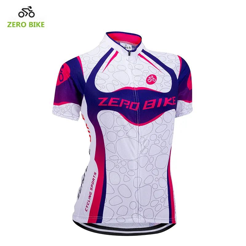 

ZEROBIKE High Quality Women's Sports Short Sleeve Cycling Jersey Quick Dry Breathable Shirt Tops MTB Bike Clothing bicicleta