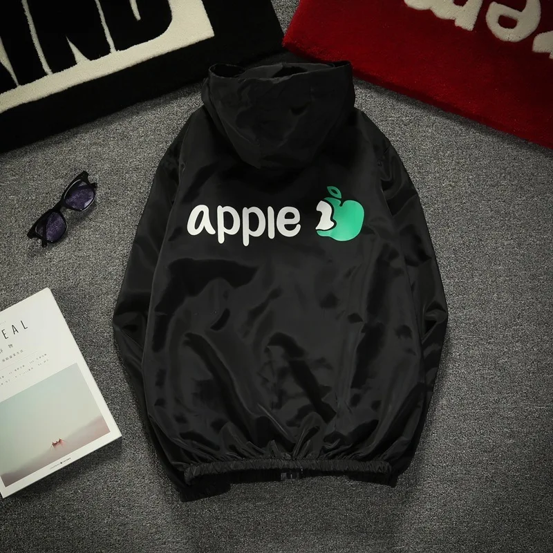 Куртка-бомбер с капюшоном для мужчин 2019 Спортивная Лоскутная толстовка на молнии