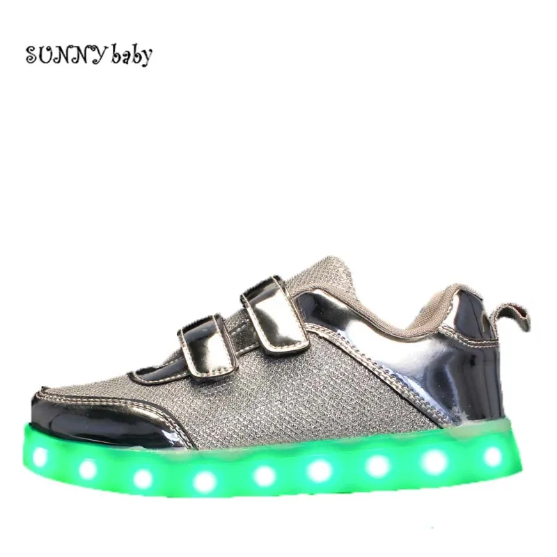 Новое поступление 2017 года мода детское Водонепроницаемый Подсветкой липучки